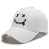 Budromellerie Smile Face pour femmes Caps de baseball kpop noire coton réglable drôle Hip Hop Cap