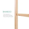 Caixas de armazenamento Organizador de trilho de toalha de escada de bambu