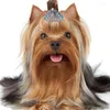 Köpek Giyim Pet Saç Taç Kraliyetleri Peri Saç Comb Kristal Rhinestone Tiaras Headdress Meapwear Cat Prenses Doğum Günü Partisi Takı