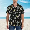 Camicie casual maschile da uomo camicia hawaiane da uomo spiaggia eleganti a manica corta manica corta