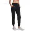 Lange broek voor dames Capris Classic Jogging Drawtring Losse yoga pocket zweetwikkelende fitnessdanssporten Runnen Runstig zacht zacht