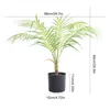 Fleurs décoratives Plastique large application artificielle areca palmier tout espace matériaux faux en pot à la maison 75 cm