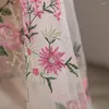 Tischtuch schöne Blumendetails Desktop -Beschützer Dekorationen Weißer Spitze Tischdecke Brautdusche