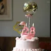 Forniture per feste 0-9 Numero Decorazioni per torte di candele digitali Romantico Topper blu rosa blu per decorazioni di buon compleanno baby shower
