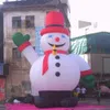 Giochi all'aperto personalizzato Decorazione di neve per neve per neve per neve gonfiabile sdraiato Decorazione in piedi Balloon Air Inverno personaggio sdraiato con cappello rosso
