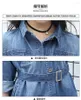 Robes de fille robe de chemise en jean mode pour filles 4 à 12 ans