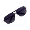Okulary przeciwsłoneczne luksusowe metalowe mężczyźni kobiety moda spolaryzowane okulary przeciwsłoneczne stylowe splatanie przeciwgływażne odcienie Pilot Uv400