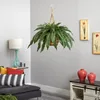 Dekorativa blommor Elegant hängande växt Lätt att rengöra långvarig hållbarhet för väggdekor Låg underhåll grön 6 tum
