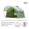 Tents And Shelters Integrated Hexagon Tent Outdoor Camping Bionic Design Huge Frog Beach Awning Sun Shelter Car Cabin For 3-5 Person