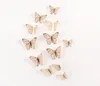 12pcsset ثلاثية الأبعاد ملصق الجدار الليزر الفراشة جوفاء لطفل الغرف DIY Mariposas Fridge Stickers Decoration6161213