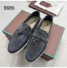 Summer Walk Slaafers Loro Klavier Herren Frau Kleid flach Low Top Wildleder Leder Moccasins Komfort Loafer Sneaker Senden Schuhe und Staubbeutel Loro Piano Designer Schuhe Büro