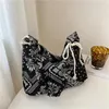 Sacs à provisions Fashion Sac géométrique Vintage Modèle ethnique Épaule Zipper Shopper for Girl Women Ladies Eco Handbag Purse
