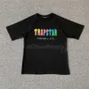 デザイナートラックスーツメンズTシャツ半袖プリント衣装チェニールトラックスーツブラックコットンロンドンストリートウェアS-XL高品質