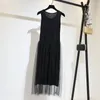 Casual Dresses VOLALO 2024 Spring Vest Dress O Neck Sleeveless Loose Long Summer Women Fashion Modal