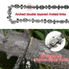 Chaîne de corde à main de pouce scie à arbre manuel tranchant avec 68 dents de la tronçonneuse de tronçonneuse pliante de dents