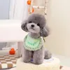 Hondenkleding Pet Bibs Speeksel Hand handdoek Ins Koreaanse serie Fashion Embroidery Bichon Small Teddy Supplies