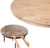 Taça de mesa Limpa de mesa redonda de toalha redonda e à prova de óleo Protetor de PVC elástico Elastic PVC sem esforço para limpar