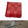 Sciarpa per polvere araba adulta con pattern jacquard quadrata keffiyeh velo