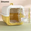DMSMISI Pet Air Box Air Transport Pet Cage en cours de voyage en plastique portable Boîte à air en plastique pour chiens Voyage portable 240423