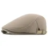 Berets moda beret czapka lekka odporna na zużycie poliestrową siatkę regulowaną klamrę męską kapelusz łatwy zużycie