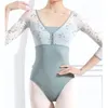 Stage Wear Ballet uit één stuk gymnastiek uitvoering elegante rok qigong dans jurk yoga vrouw klassieke jas