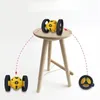 Engraçado Bouncing RC Car 2.4g WiFi FPV Controle remoto com câmera Música LED de roda flexível Automática robô vertical Robot Menino 6-12 Toy 240418