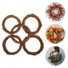 Decoratieve bloemen Natuurlijke rattan ring krans frame cirkel cirkel takje takje bloembloemdiy -feestje