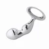 Other Health Beauty Items Stainless steel handheld anal plug fun G-spot toy chrome plated metal hook hip adult massage product Q240430