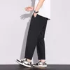 Mens kleding pantalones in losse pocket overalls zomer katoen y2k kaki vrachtbroek man baggy rechte broek mannen 240429