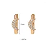 Hoop oorbellen Crmya Moon Star Huggie for Women Gold Color Zirconia Piercing Earring Fashion sieraden Accessoires