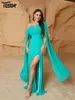 Robes décontractées Yesexy 2024 Élégant belle robe de femme verte asymétrique divisé de bal de bal de mariage d'anniversaire de fête