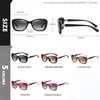 Brasse de luxe Diamond Gradient Lens Sunglasses Femmes Lunes polarisées Salle Antiglare Sun Oculos de Sol Feminino 240429