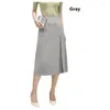 Röcke Satin Triacetate Lady Rock Elegantes Temperament Company Staff Business High-End-Frauenfrüchte und Sommer komfortable cool