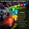 8Pack 50 LED Outdoor Solar Mushroom Lights with Solar Panel IP65 Waterdichte tuinlichten voor tuin Tuinpad Porch Decor 240430