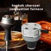 Moonschatten Metall Shisha Charcoal Holder Kit mit Smoke Bowl Proteable Tabakheizung Chicha Nargile Water Pipe Smoking Accessoires 240429