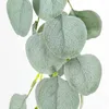 Simulation de fleurs décoratives Rotin: vigne de la plante verte de 2 mètres avec des feuilles de mariage Eucalyptus Décoration de fond de fête "