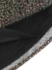 Casual jurken 2024 pailles mesh overlay vintage korset jurk vrouwen