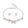 Choker Collier de papillon coloré bril