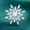 Spille regalo premium Super Flash Shells Perline Snowflake Spettame Micro-Inset zircone Accessori per la moda maschile e femminile