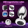 Andere Gesundheitszugänge Beauty Items HomeProduct Centerwireless Fernbedienungssteuerung Metall Anal Taste10 Modus Vibrator Q240430