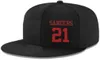 Chapéus Snapback Custom Qualquer Nome do Jogador Número 8 Young 21 Sanders Hats Personalizado Todos os Caps de equipe aceitam o logotipo de bordado plano NA6320557