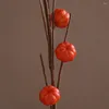 Decorative Flowers Artificial Pumpkin Plant Simulation Branches Garden Wedding Home Office Decoration