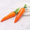 Fleurs décoratives Simulation de carottes artificielles à vie faux légumes po accessoires pour la maison décorations de cuisine