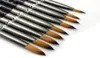 100 Kolinsky Hair Nail Art Painting Brush Mink Crystal Pen Acrylique Round Nails Manucure Tools 9 Taille NAB0046779900