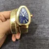 Womens Watch Brand Luxury Snake Watch Womenwatch Serpentn Watch Quartz Gold Watch Diamond-bracelets Feme Fashion Watches Relojes Orologio Di Lusso