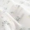 Tissu 135x50cm couleur pure crêpe double coucheur en coton tissu fabrication de pyjamas doux vêtements tissu vêtements de vêtements diy yhtj0115 d240503