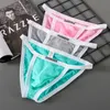 Onderbroek 3 pack heren sexy ondergoed briefing jockstrap nylon soft bikini jurk m-xxxl q240430