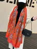 豪華なシルクカシミアスカーフデザイナー馬パターン女性ファッションスカーフトップブランドパシュミナ高品質の盗むリングバンドレディース