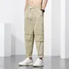 Pantaloni da uomo Mastichi Brand Abbigliamento casual Leggings Versatile Leggings Elastico Ice traspirante Sensazione sottile