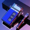 Type-C Twin Arc Lighter Outdoor Transparent Waterproof Plastic Shell Electric Cigarette Lighter With Light
